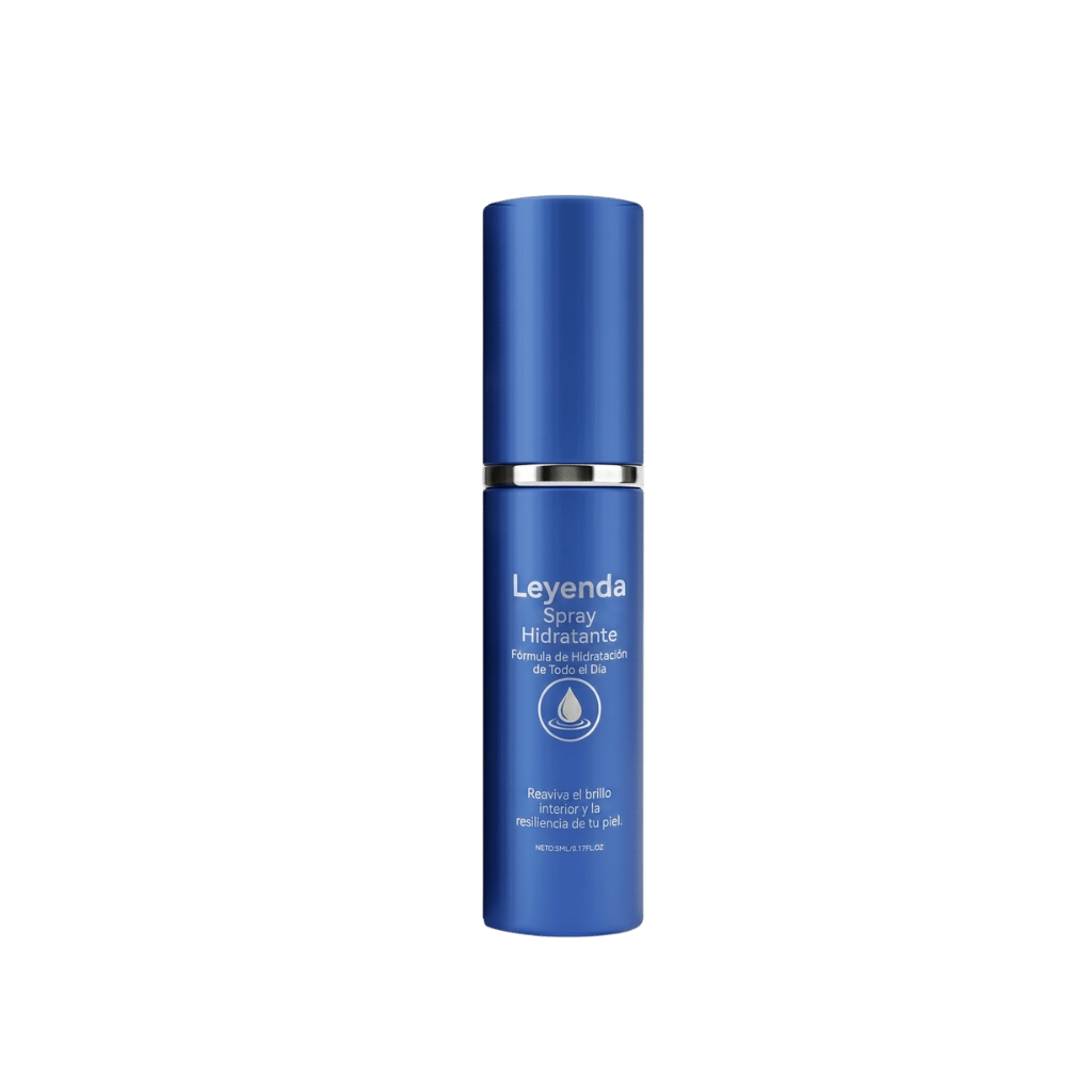 Leyenda Spray Hidratante en envase azul, ideal para mantener la hidratación diaria de la piel.