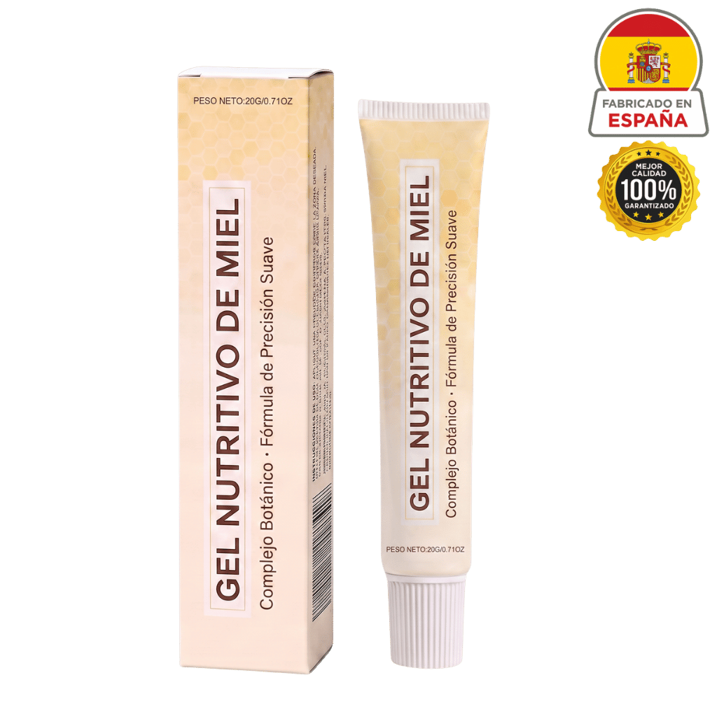 Gel Nutritivo de Miel en tubo con envase atractivo, ideal para una piel fresca y cuidada.